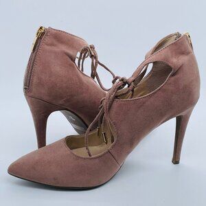 Marc Fisher Heels- "Meneetsa"  Blush Ankle Tie- up Heels size 8